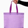 Пакет с петлевой ручкой, сумка - шопер «Эко», 38*32*10 см, фиолетовый фото 1 — PalitraMastera