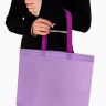Пакет с петлевой ручкой, сумка - шопер «Эко», 38*32*10 см, фиолетовый фото 3 — PalitraMastera