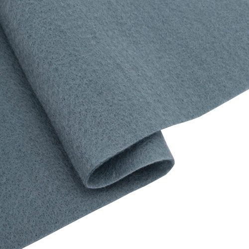 Фетр мягкий 1,5мм размер 30*30см, 180 г/кв.м, 100 % полиэстер, 1 шт (т.серый 8143) &mdash; PalitraMastera