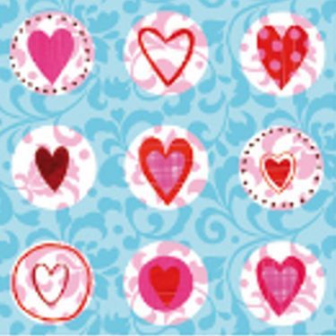 Салфетка трехслойная 33*33 "Сердца" АКЦИЯ!!! фото 1 — PalitraMastera