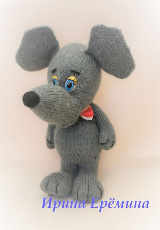 Мышь с красной бабочкой — PalitraMastera