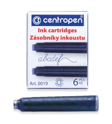 Чернильный патрон, цвет чернил: синий, упаковка 6шт CENTROPEN — PalitraMastera