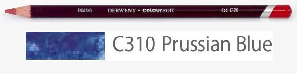 Цветной карандаш Coloursoft, мягкий, С310 синий прусский, круглый корпус 8 мм, грифель - 4 мм. фото 1 &mdash; PalitraMastera
