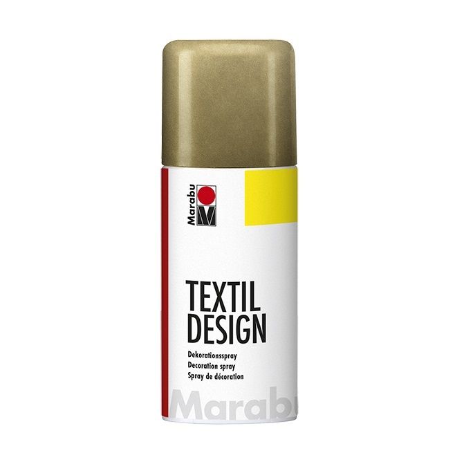 Marabu Краска по ткани в аэрозоле «Textil Design», 150 мл, золото фото 1 &mdash; PalitraMastera