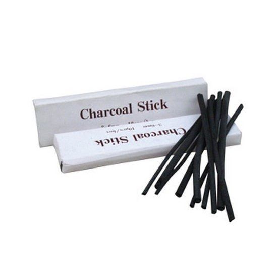 Набор угля натурального, диаметр 3-6 мм,10 штук,в картонной коробке — PalitraMastera