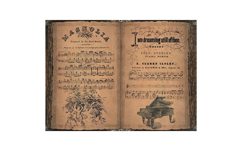 Рисовая бумага для декупажа "Craft Premier", А4, 25г/м, "Нотная книга" CP06193-1 фото 1 — PalitraMastera