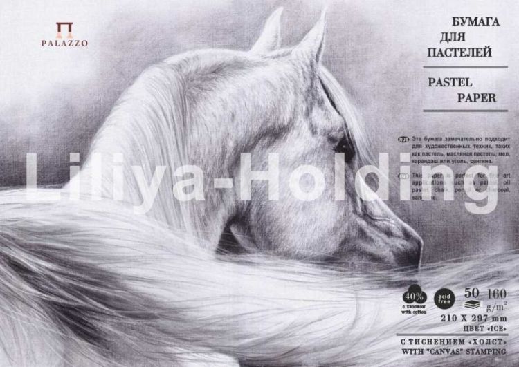 Бумага для паст.&quot;Палаццо&quot; 210х297 &quot;Ice&quot; (белый лед)  160г — PalitraMastera