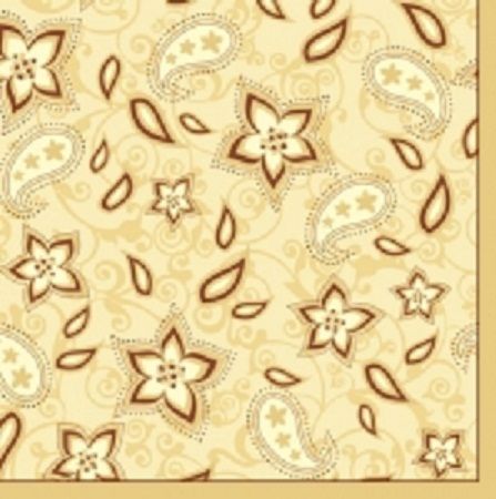 Салфетка для декупажа - 33 x 33 cm Орнамент цветочный, графический. АКЦИЯ!! — PalitraMastera