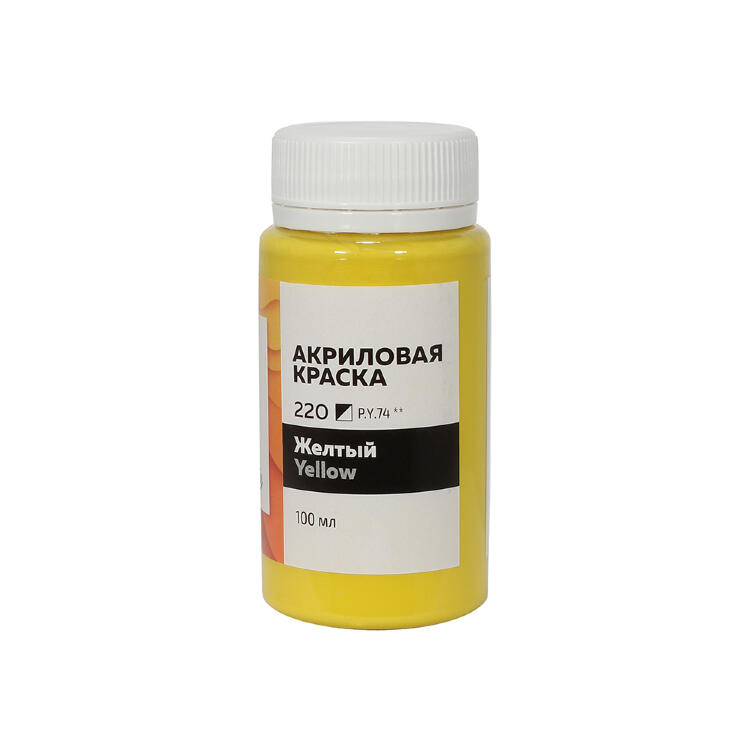 Акрил Art love худож-оформит Желтый, 100мл. СП — PalitraMastera