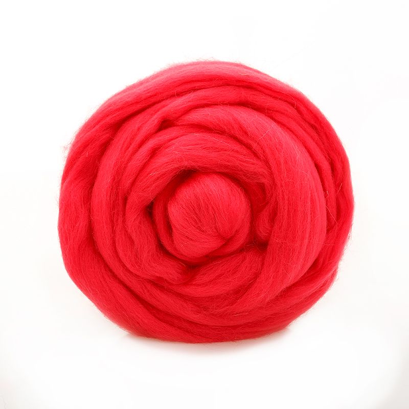 Пряжа ТР ГЛ Тонкая  для валяния, 100% мериносовая шерсть 100 г №1398 коралл--- фото 1 &mdash; PalitraMastera