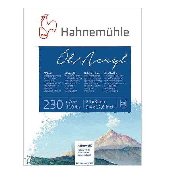 Hahnemuhle Альбом-склейка для акрила и масла,24х32,230г,10л--- — PalitraMastera