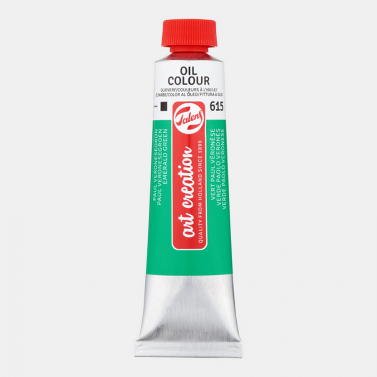 Краска масляная Art Creation туба 40мл №615 Зеленый изумрудный — PalitraMastera