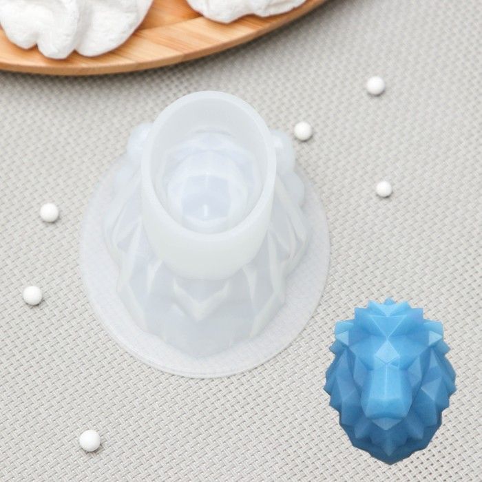 Молд «Лев», 8*7*4,5 см(подходит для изготовления мыла) — PalitraMastera