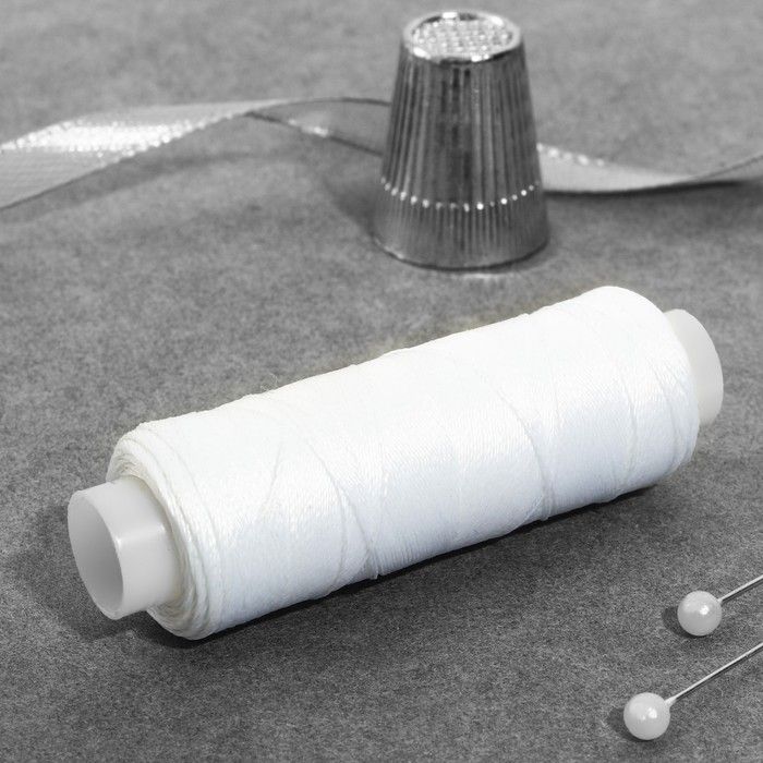 Нитки для вышивания люминесцент (фас 10шт цена за шт) 200±1ярд белый Gamma 9559899 — PalitraMastera