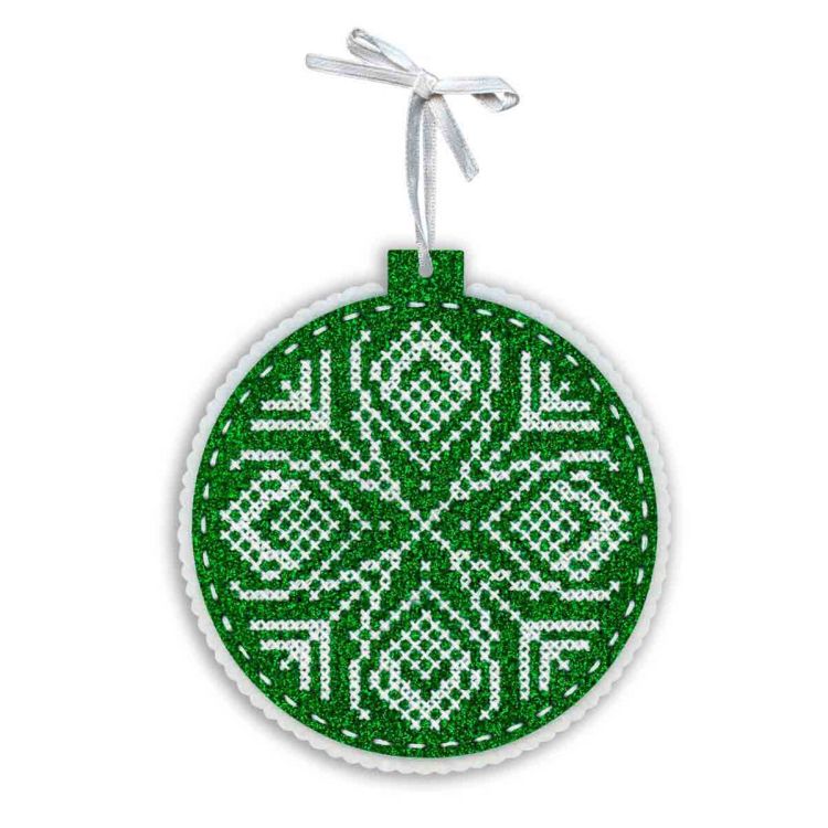 Т-1084 Набор для вышивания на перфорированном фетре МП Студия 'Хвойный узор' 11*10см — PalitraMastera