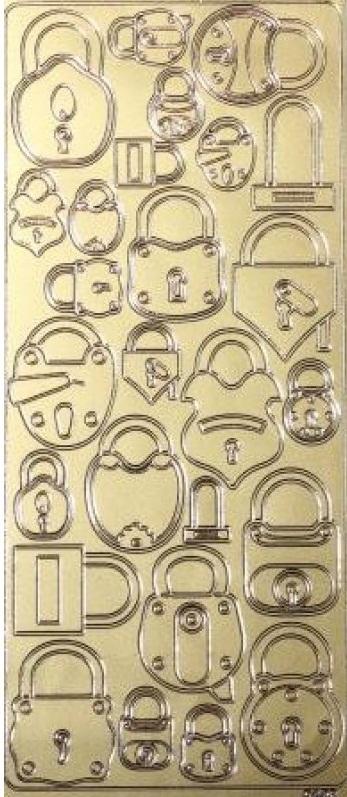 Контурные стикеры ЗАМОЧКИ золотые SCB 1504280 фото 1 — PalitraMastera