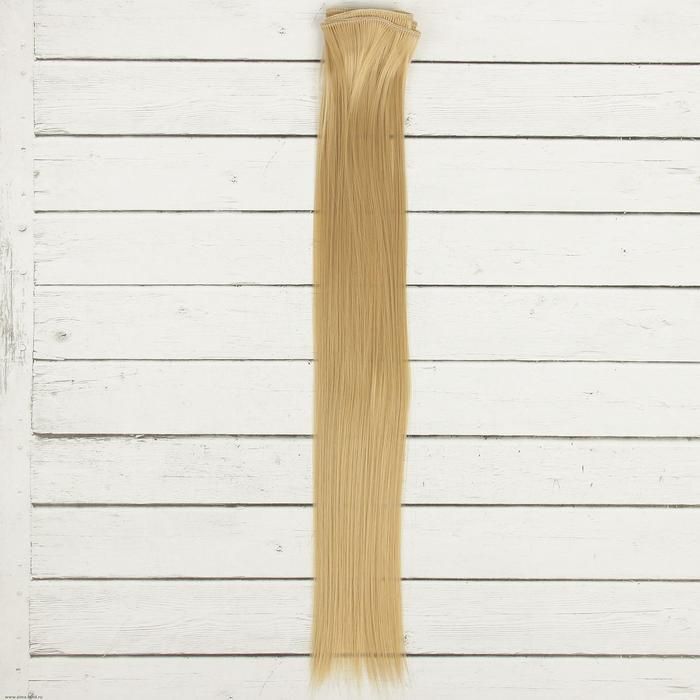 Волосы - тресс для кукол &quot;Прямые&quot; длина волос 40 см, ширина 50 см, №15  2294372 — PalitraMastera