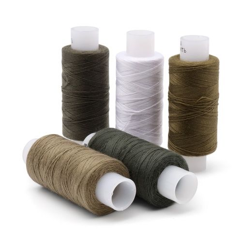 Набор ниток 40 ЛШ Спектр 200м, ассорти, 5шт (3 хаки) фото 1 — PalitraMastera