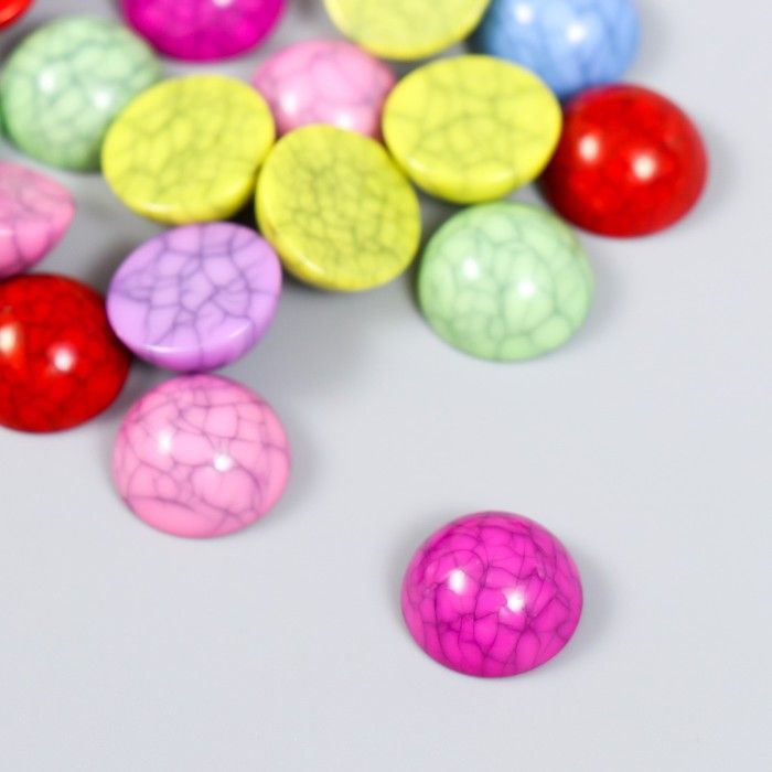 Декор для творчества пластик «Полужемчужины мрамор», цветные, 15 г 1.4х1.4х0.7 см — PalitraMastera