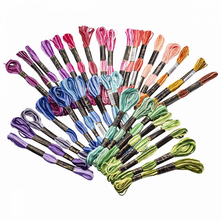 Из Набора мулине меланж, 35шт*8м, Bestex (цена за 1 шт) — PalitraMastera