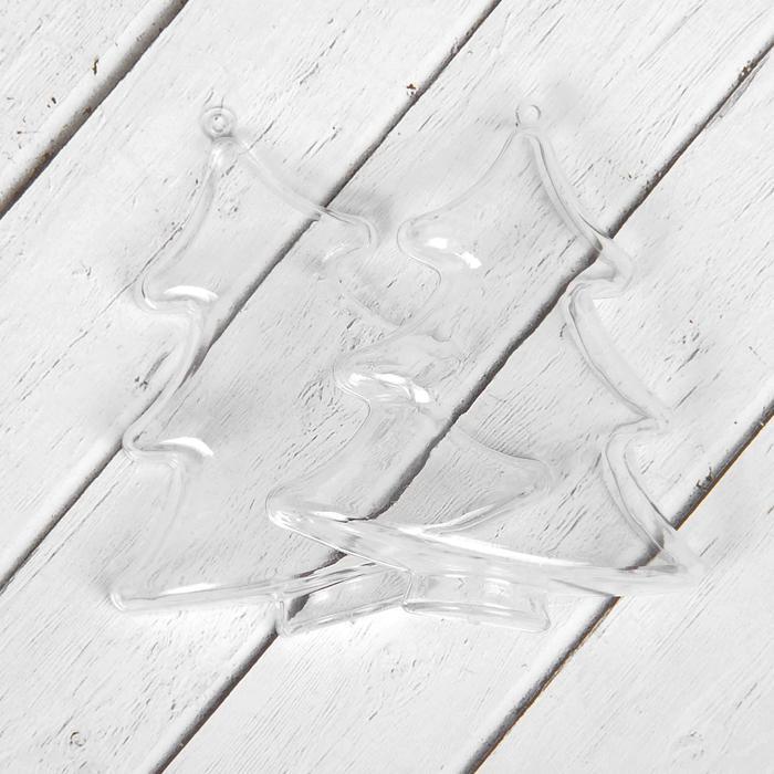 Заготовка - подвеска, раздельные части &quot;Елочка&quot;, размер собранной 4,3*8,8*10 см  2291355 — PalitraMastera