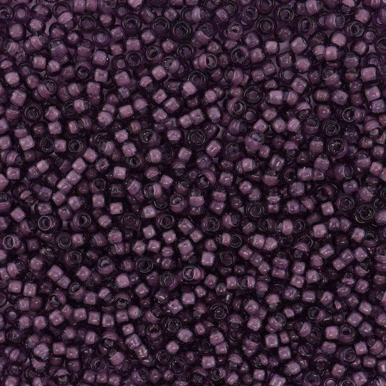 Бисер Astra&amp;Craft 11/0, 20г (11А-3 фиолетовый/прозрачный с цветным центром) — PalitraMastera