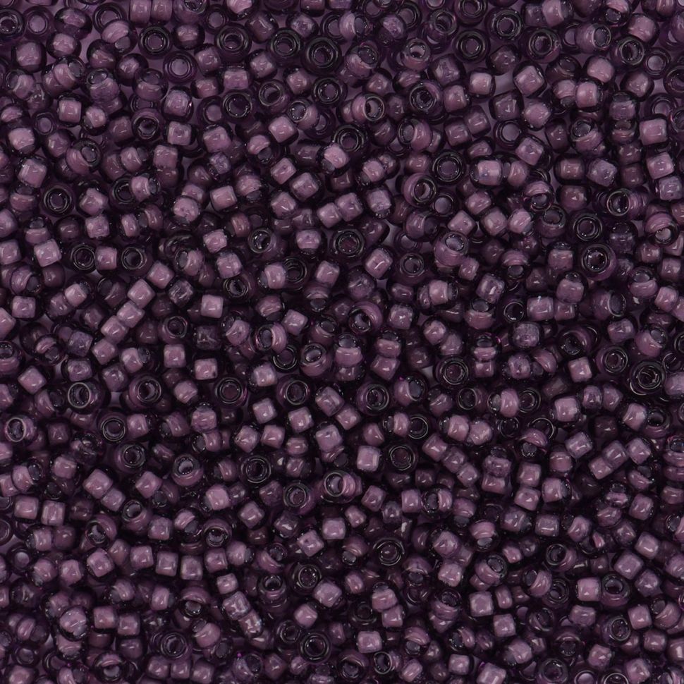 Бисер Astra&Craft 11/0, 20г (11А-3 фиолетовый/прозрачный с цветным центром) фото 1 — PalitraMastera