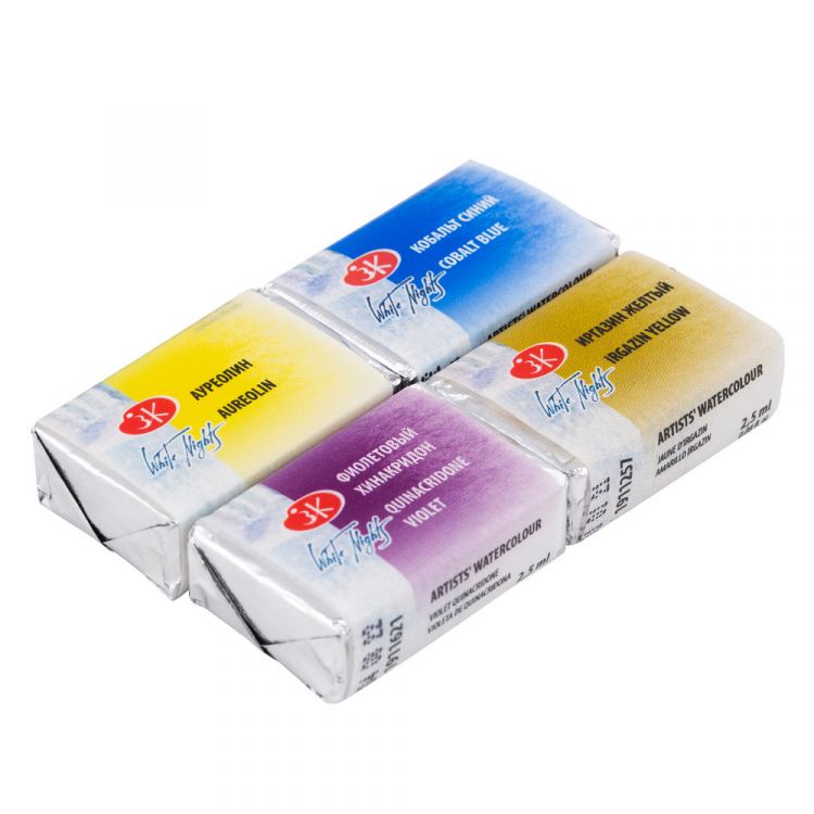 Белые Ночи Набор акварель пластик Микс 2, 4 шт х2,5 мл — PalitraMastera