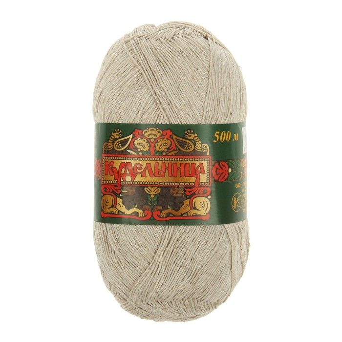 Нитки вязальные Кудельница 500м/100гр 60% хлопок, 40% лен цвет 3600 2390846 — PalitraMastera