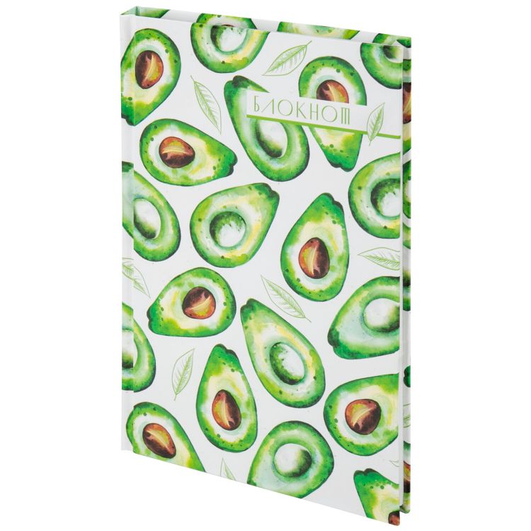 Блокнот А5, 134х206мм, 80л, твердый, клетка, STAFF, Авокадо &mdash; PalitraMastera