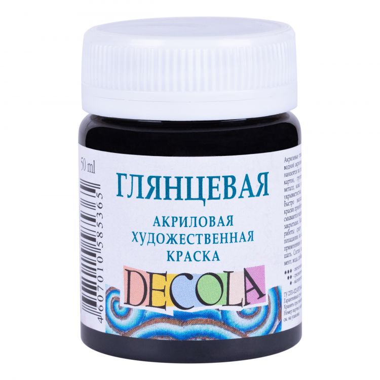 Черная акрил глянцевый Декола — PalitraMastera