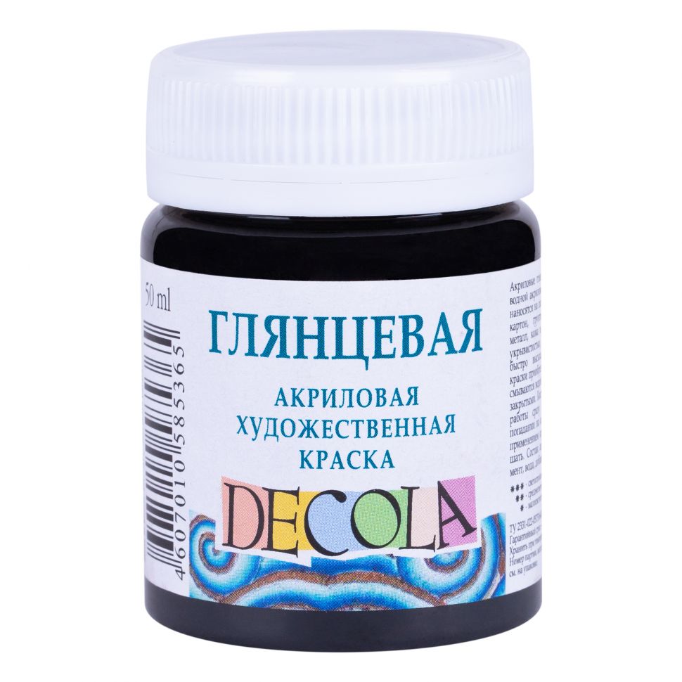 Черная акрил глянцевый Декола фото 1 — PalitraMastera