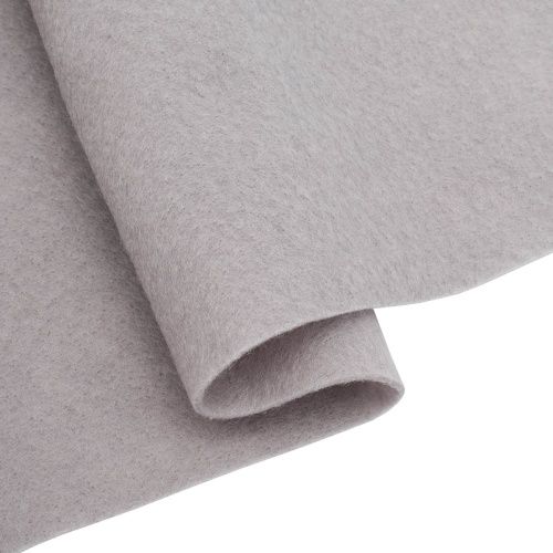 Фетр мягкий 1,5мм размер 30*30см, 180 г/кв.м, 100 % полиэстер, 1 шт (серый 8141) &mdash; PalitraMastera