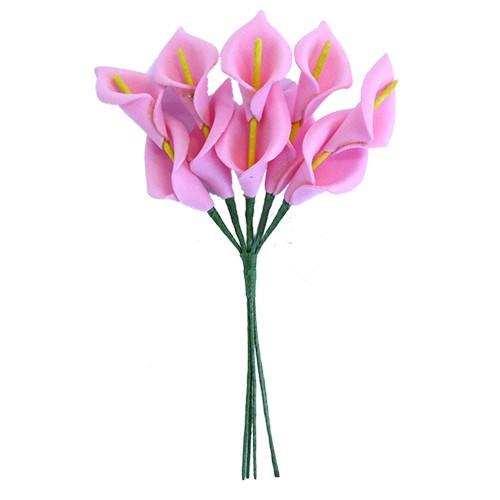 XD14-020 Декоративный букетик "Калла", розовый 13*9cм Астра фото 1 — PalitraMastera