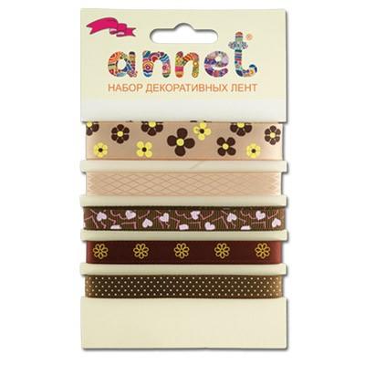"Annet" Набор лент RCS 1 х 5 цв 008 коричневый фото 1 — PalitraMastera