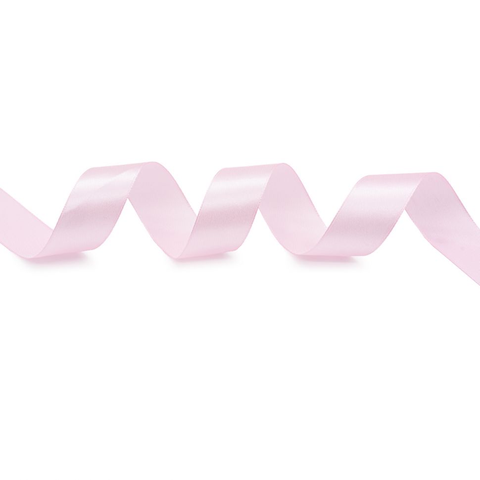 Лента атласная 2,5см*22,86м (010 св. розовый) фото 1 — PalitraMastera
