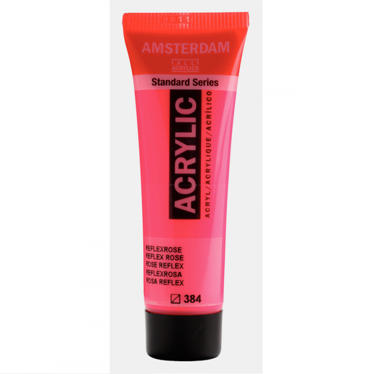 Краска акриловая Amsterdam туба 20мл №384 Розовый отражающий — PalitraMastera