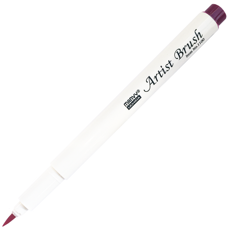 Маркер-кисть, акварельные чернила на водной основе Iris Purple MAR1100/55 /Marvy — PalitraMastera