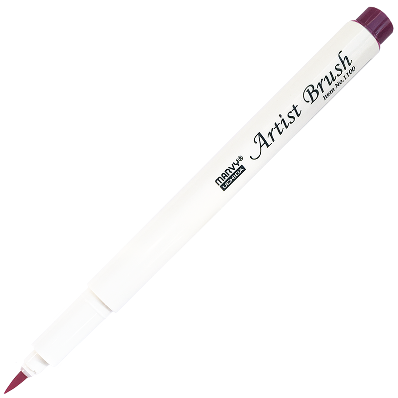 Маркер-кисть, акварельные чернила на водной основе Iris Purple MAR1100/55 /Marvy фото 1 — PalitraMastera