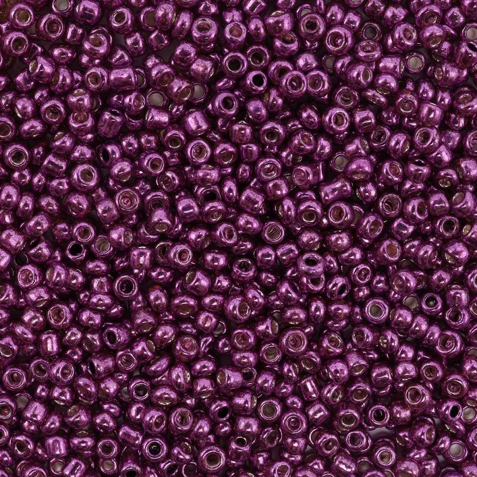 Бисер Astra&Craft 11/0, 20г (1121 фиолетовый/глянцевое покрытие) фото 1 — PalitraMastera