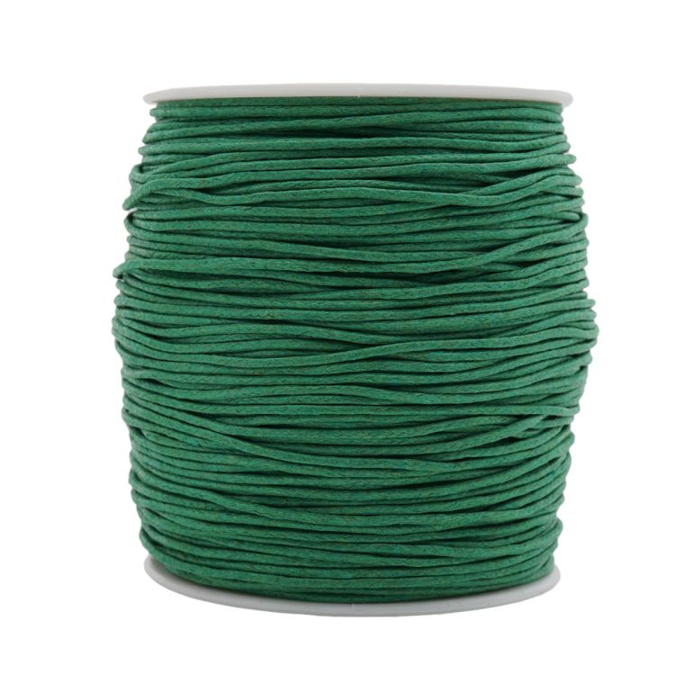 Шнур вощеный 1,0мм*100м цветной на катушке 0371-9002 (С084 зеленый) — PalitraMastera