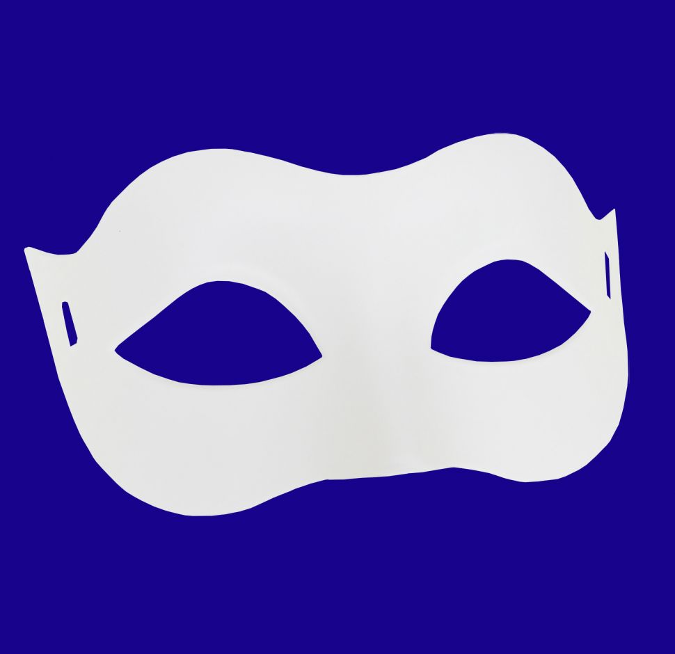 Tinta Viva Hobby Заготовка для росписи пластмассовая Маска малая "Коломбина влюбленный" фото 1 — PalitraMastera