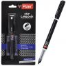 Ручка перьевая "Flair" CARBONIX INKY, пластик, синяя с 2мя капсулами XL в блистере фото 3 — PalitraMastera