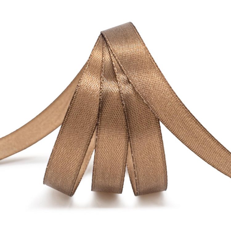 Лента атласная 1,2см*22,86м (075 серо-коричневый) — PalitraMastera