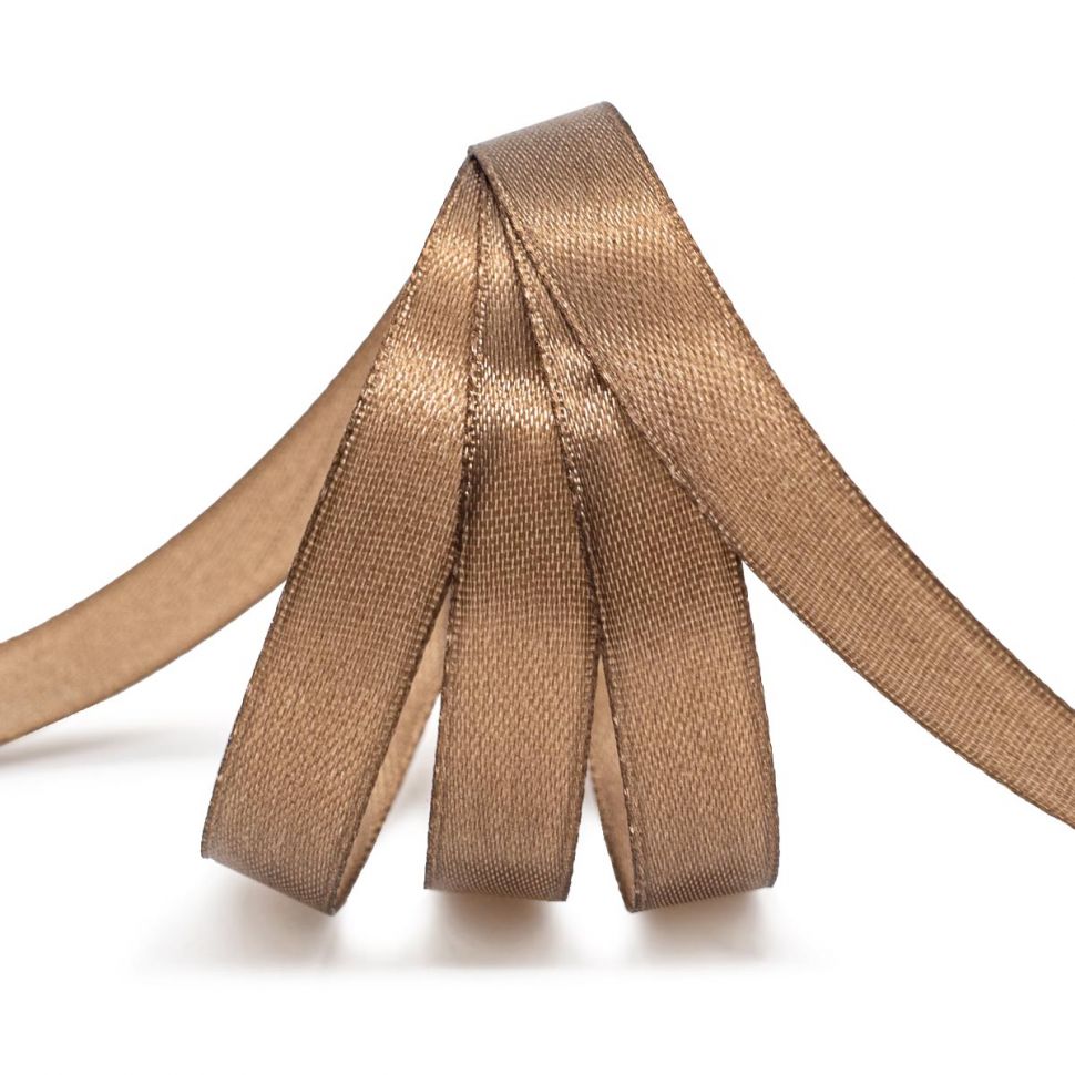 Лента атласная 1,2см*22,86м (075 серо-коричневый) фото 1 — PalitraMastera