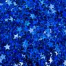 Блестки декоративные Декола, размер 4 мм, синий радужный, звезды фото 1 — PalitraMastera