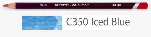 Цветной карандаш Coloursoft, мягкий, С350 синий ледяной, круглый корпус 8 мм, грифель - 4 мм. фото 1 &mdash; PalitraMastera