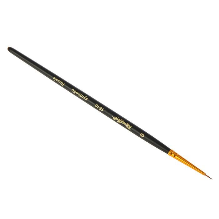 Синтетика кр.п/колонок ручка кор.черная № 0 /Roubloff /1S15 — PalitraMastera