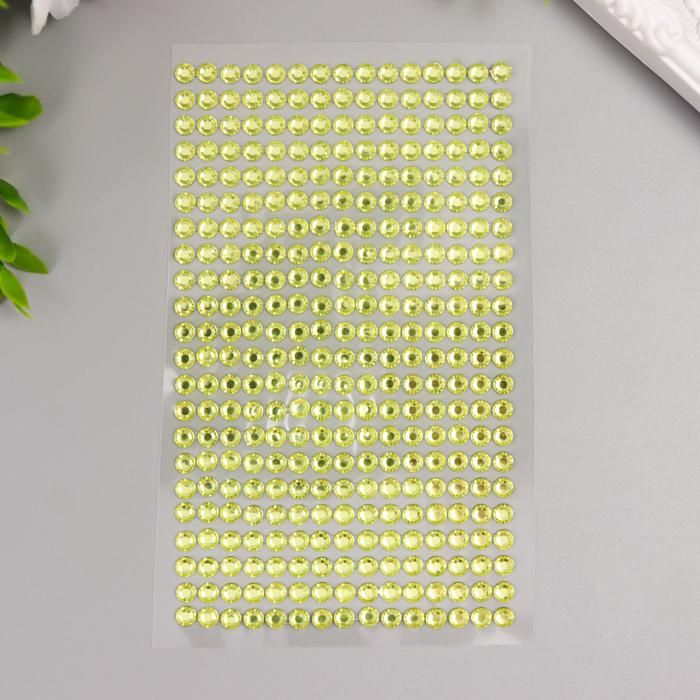 Наклейка пластик стразы "Кристаллы" МИКС 22х9,5 см 1023016 &mdash; PalitraMastera