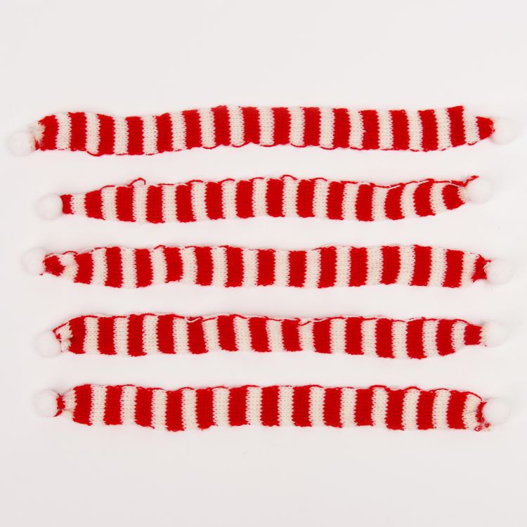 Шарфик для игрушек вязанный «Зимний вечер», 1 шт.,  — 27 х 2 см — PalitraMastera